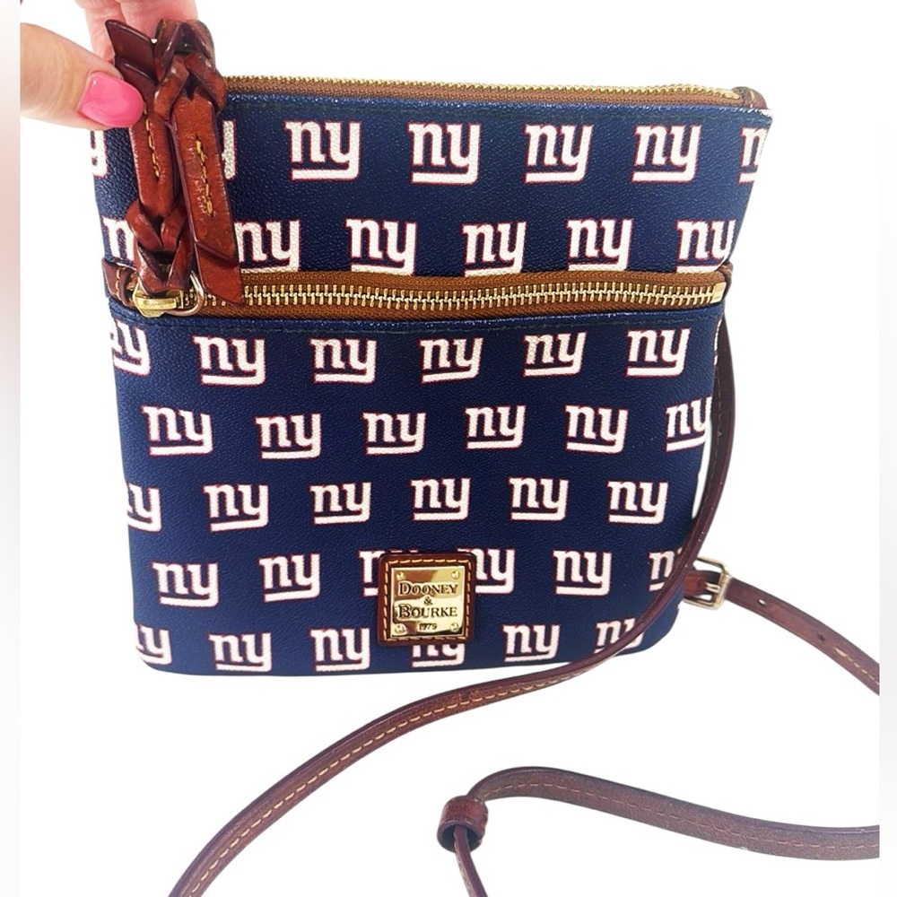 Dooney & Bourke Blue and White Crossbody Bag